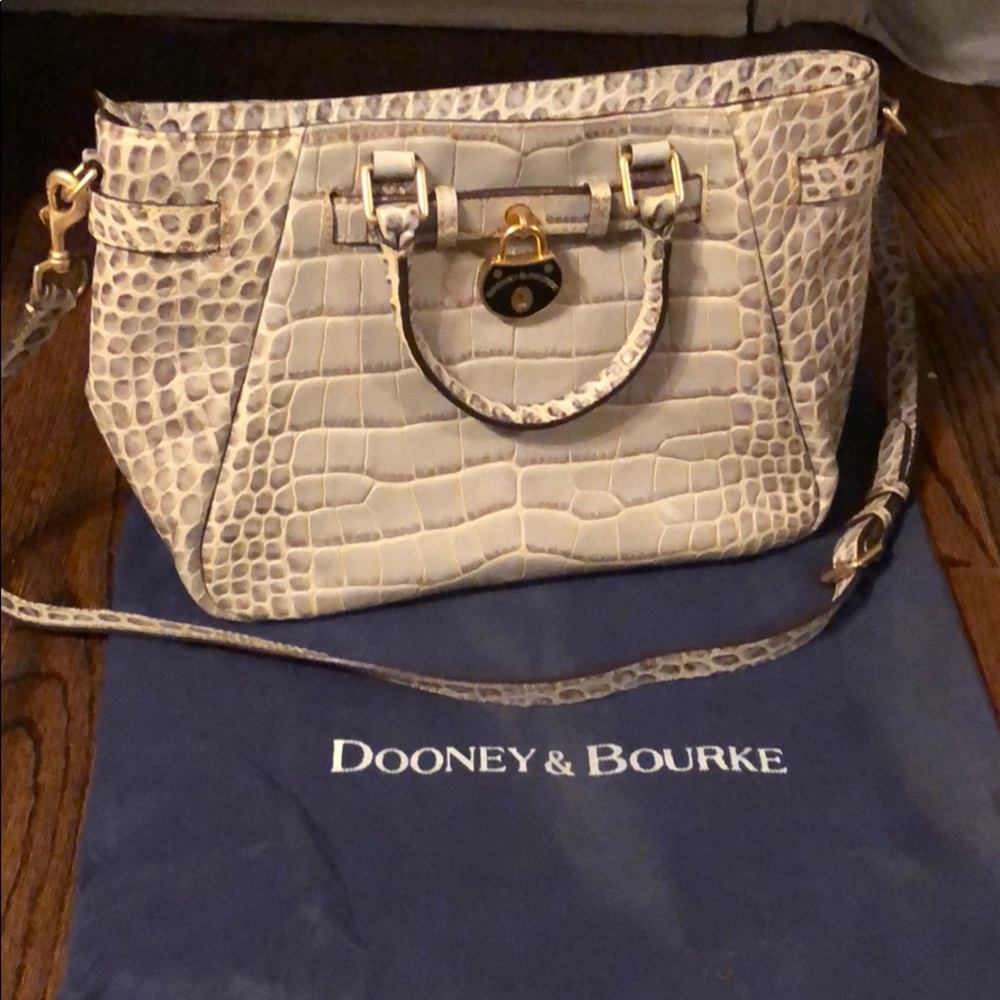 Gray/beige Dooney and Burke Bag NWT